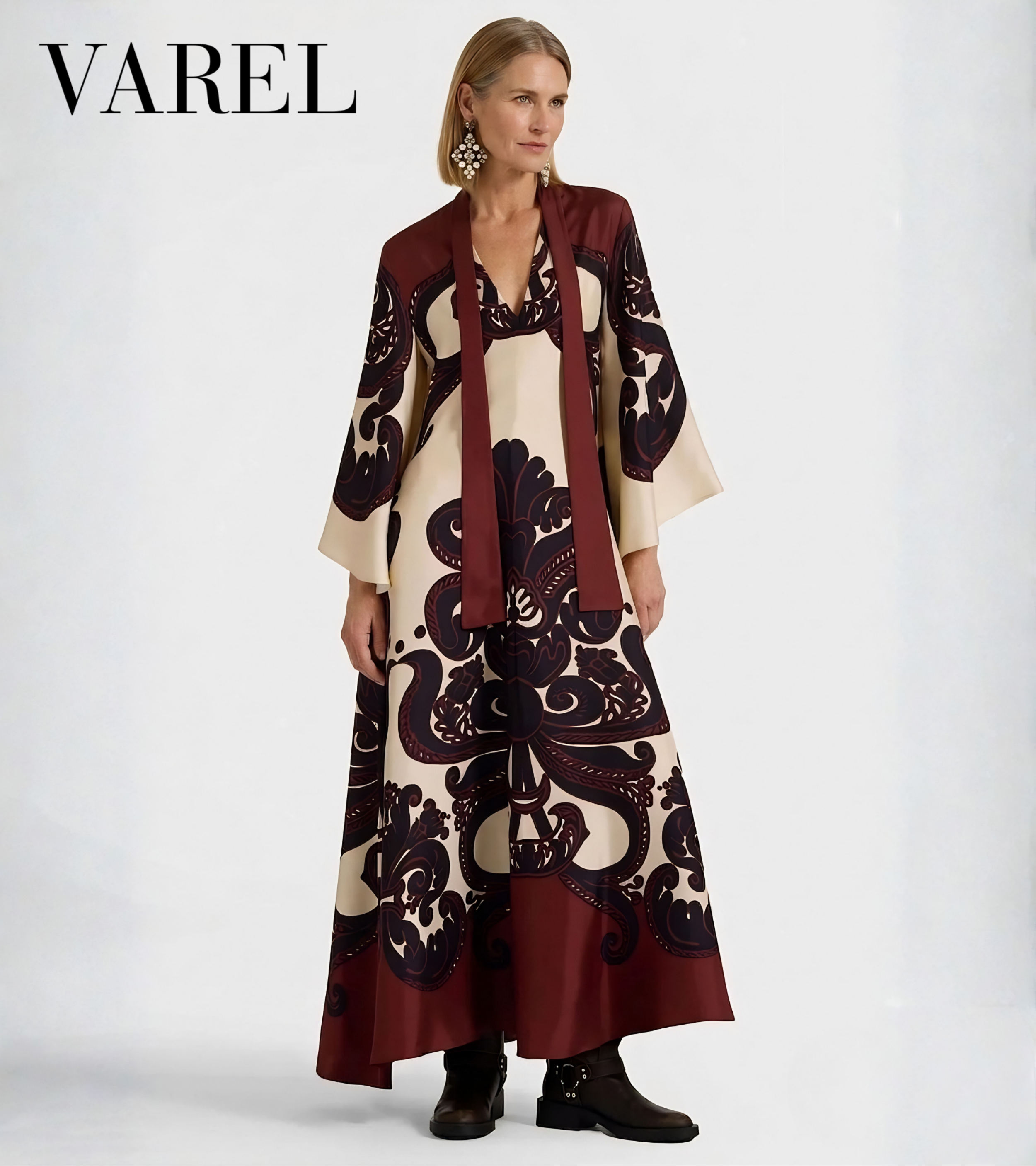 Colleen - Print Satin Dress