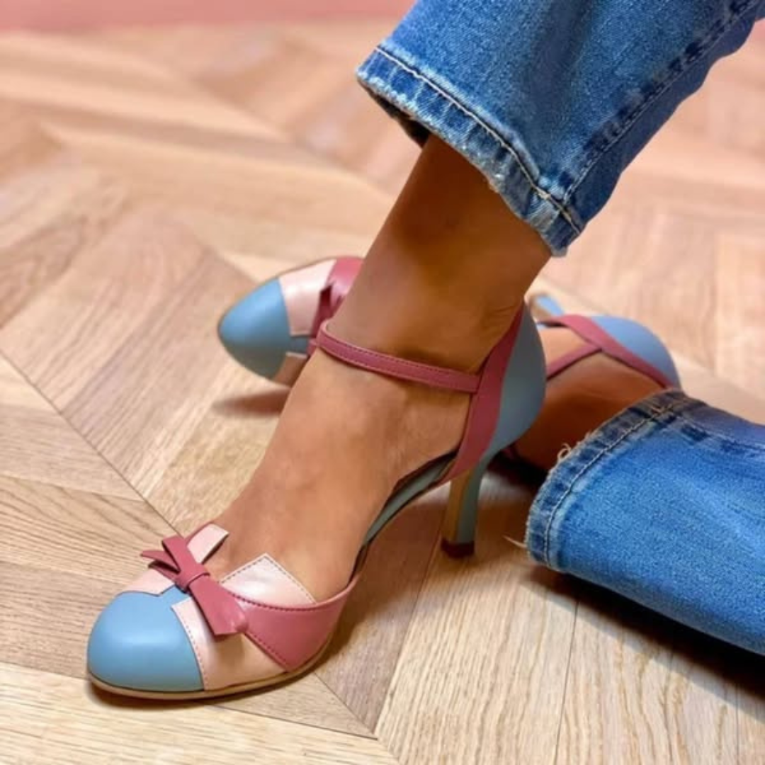 Elizabeth - Comfortable Leather High Heels