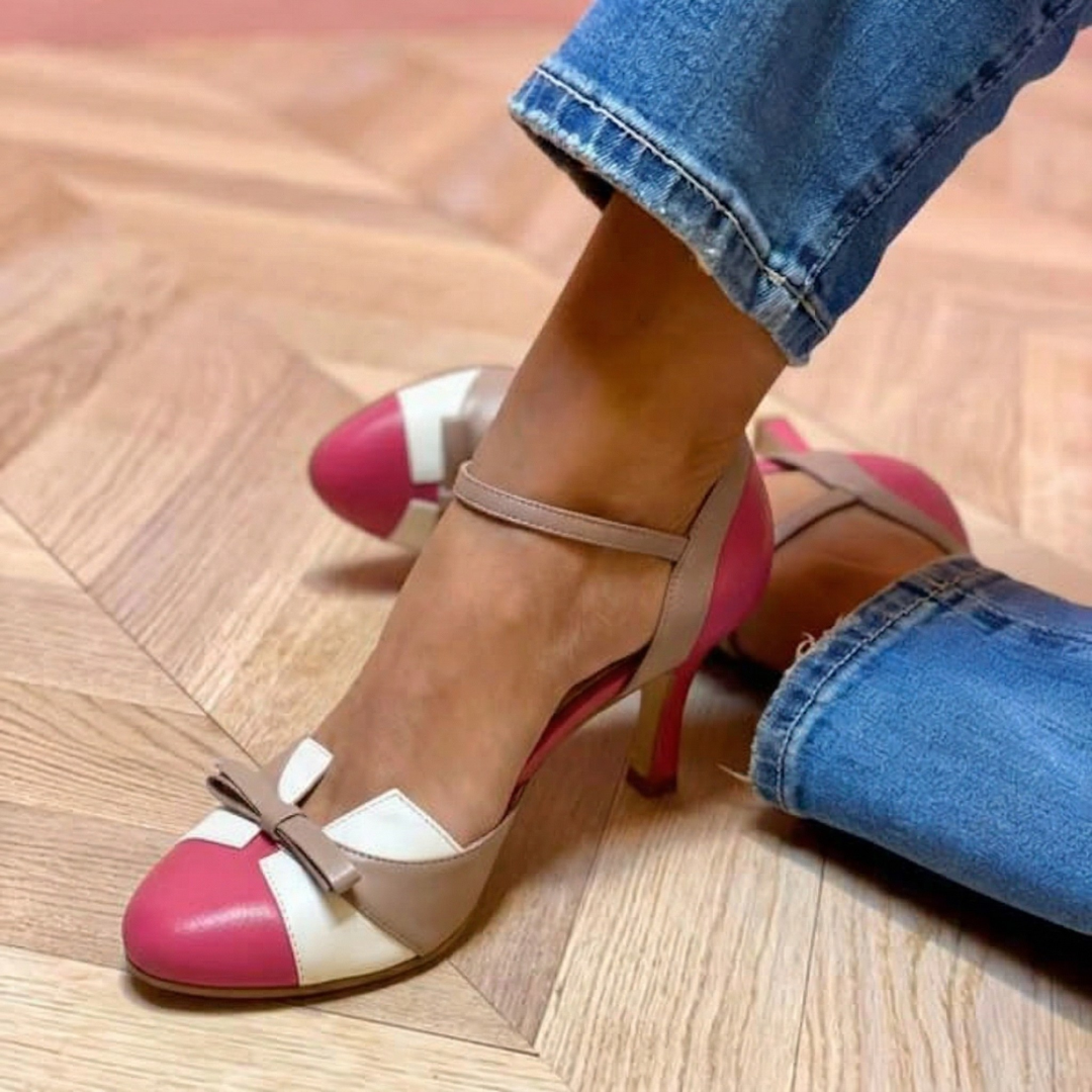 Elizabeth - Comfortable Leather High Heels