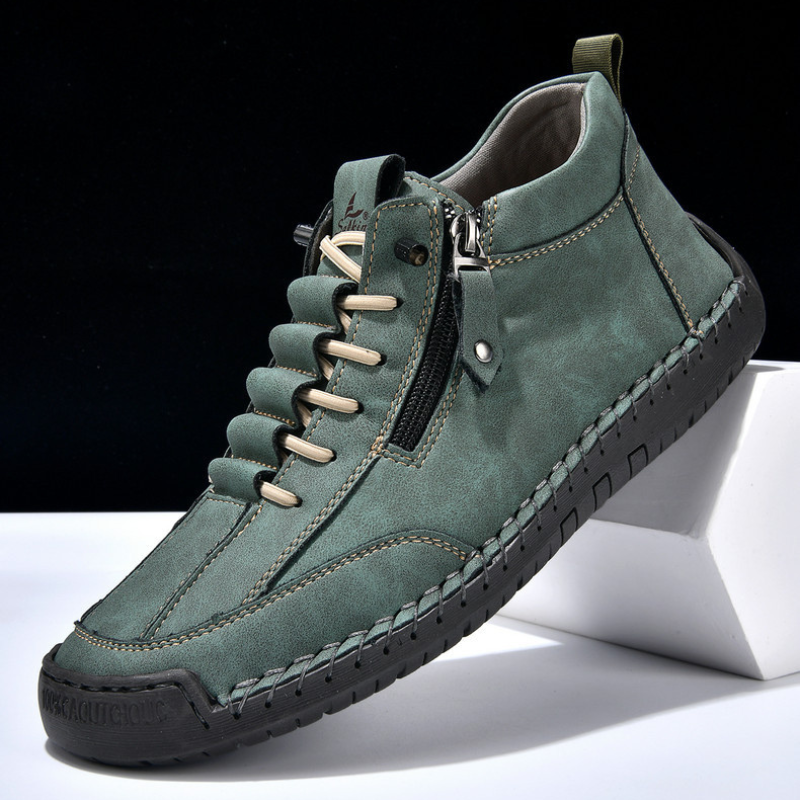 Christian | Men's Nubuck Zip-Up Shoes