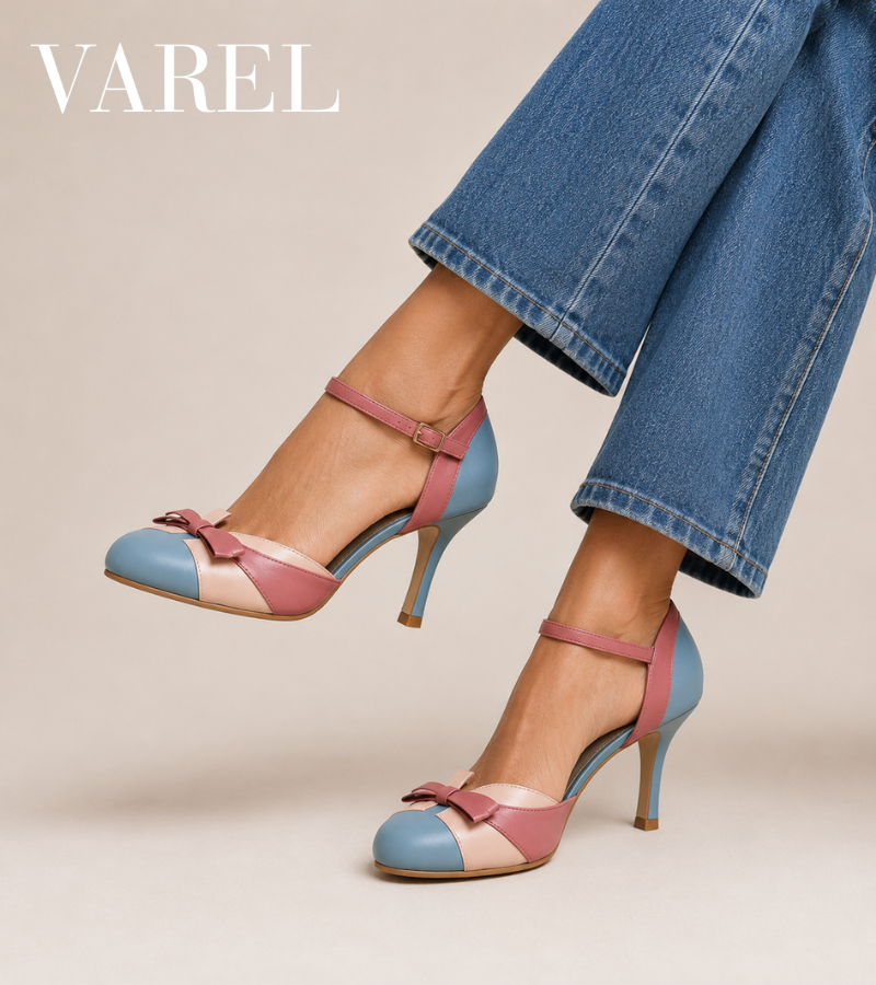 Elizabeth - Comfortable Leather High Heels