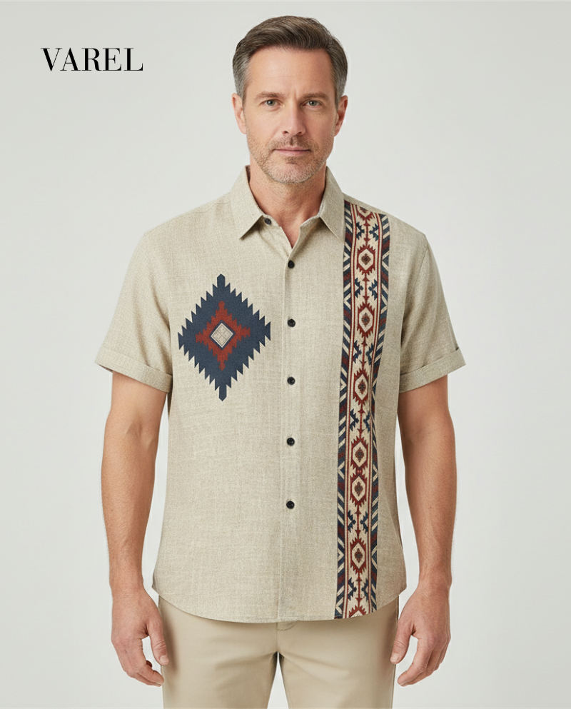 Seán - Heritage Pattern Linen Shirt