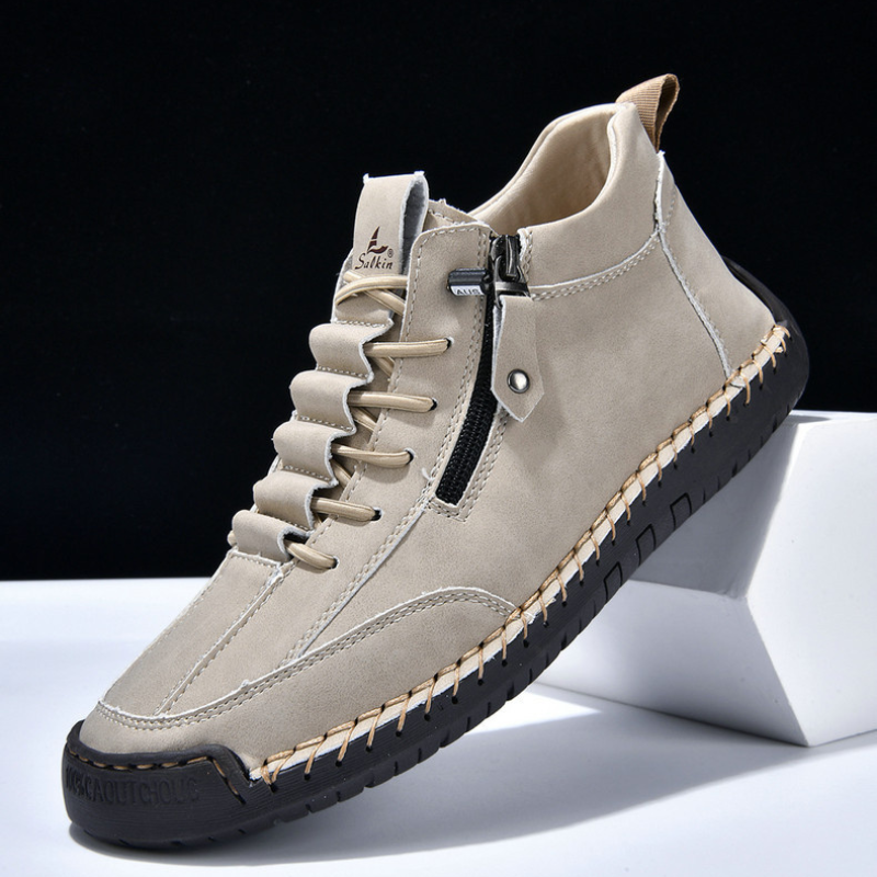 Christian | Men's Nubuck Zip-Up Shoes