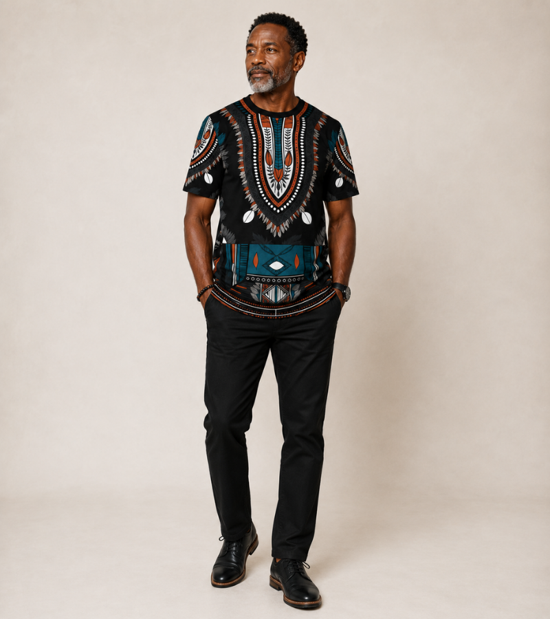 Gearoid - African Print T-Shirt