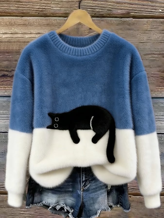 Kitty – Casual Kat Graphic Trui