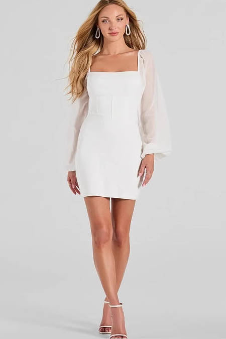 Charming White Mini Dress