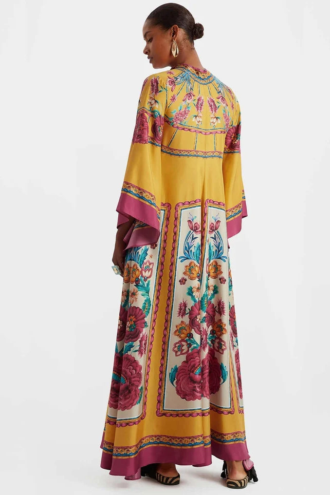 Magnifico Dress with Zodiac-Inspired Marigold Design