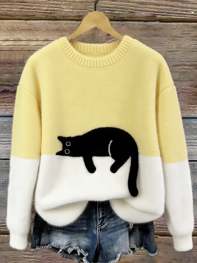 Kitty – Casual Kat Graphic Trui