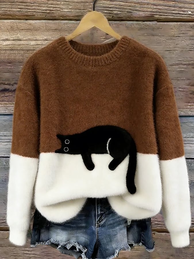 Kitty – Casual Kat Graphic Trui