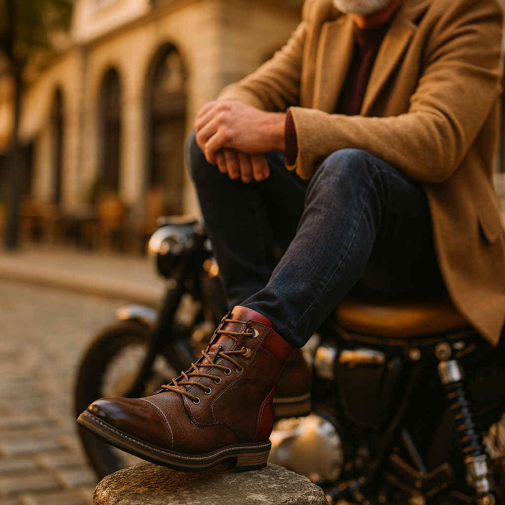Augustin | Men's Leather Ankle Booties