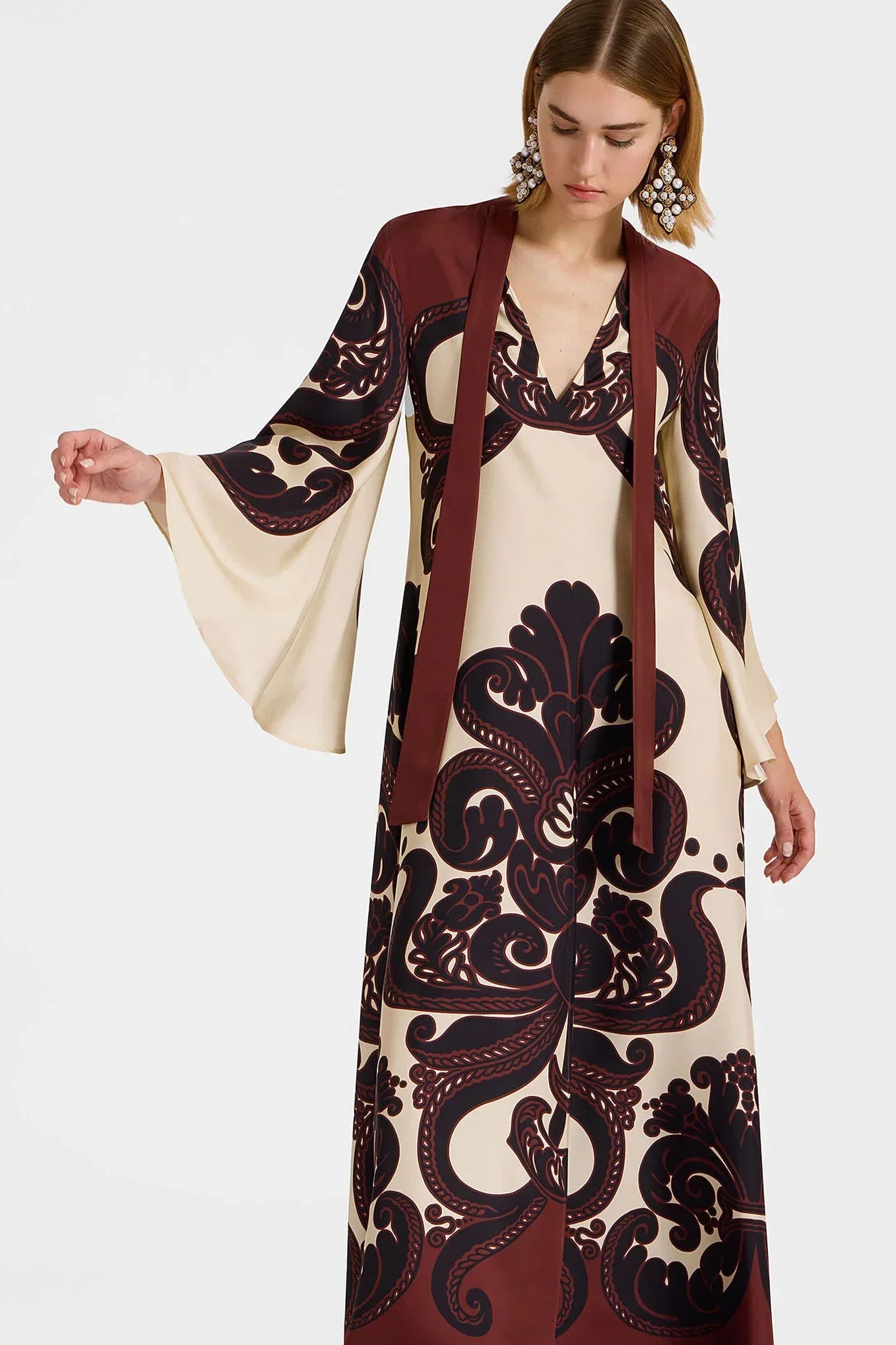 Colleen - Print Satin Dress