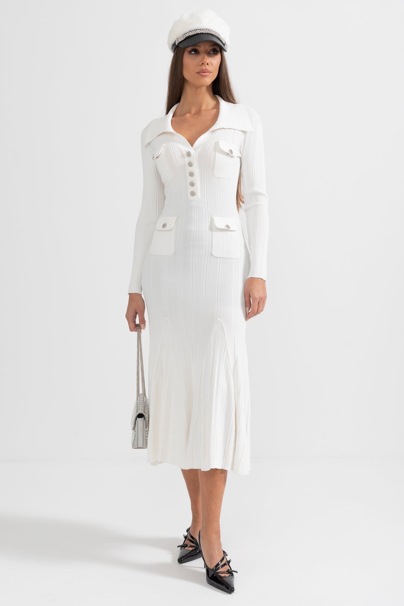 Raya - Ribbed Long-sleeve Dress