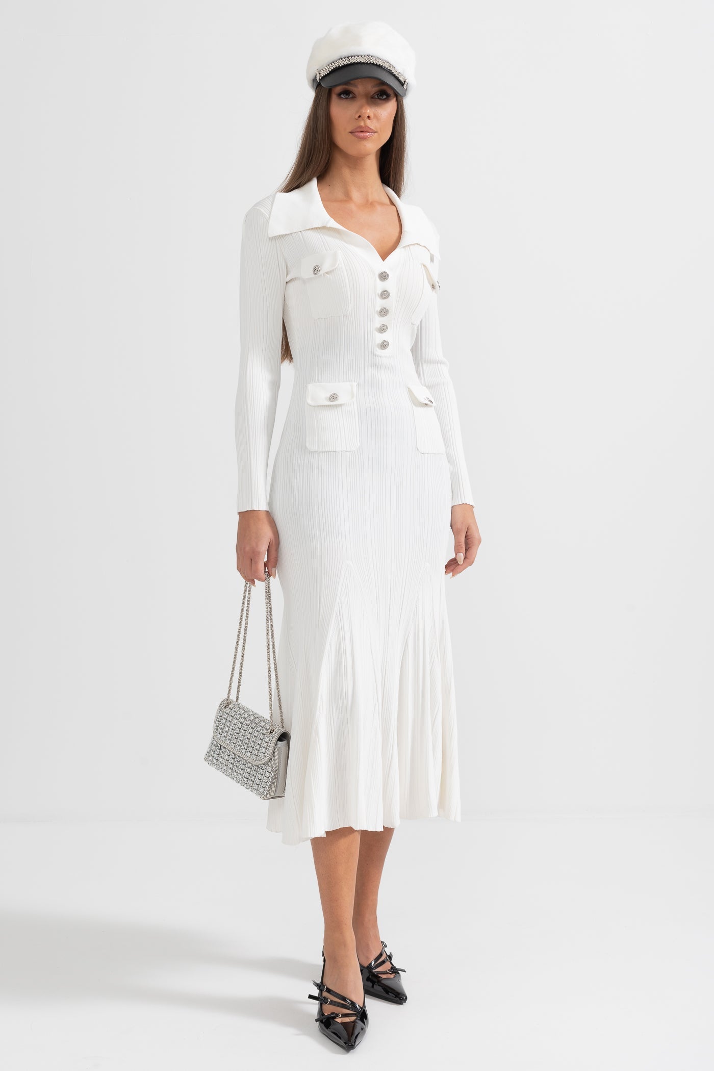 Raya - Ribbed Long-sleeve Dress