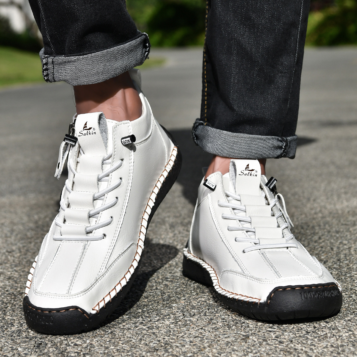 Christian | Men's Nubuck Zip-Up Shoes