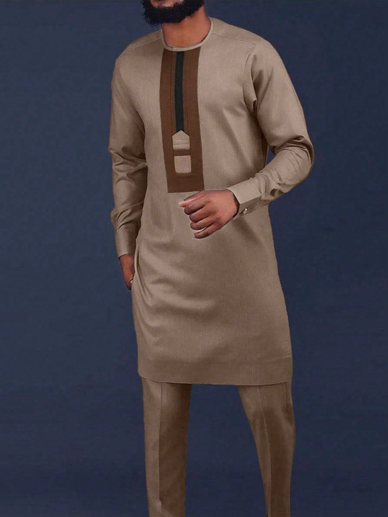 Alaric - Contemporary Embroidered Men's Set