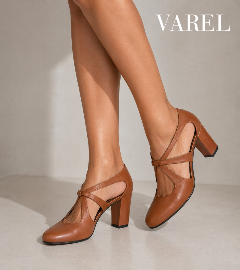 Odette - Elegant Leather Heels