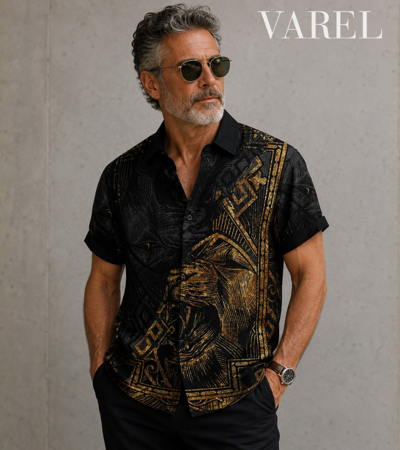 Jack - Vintage Pattern Linen Shirt