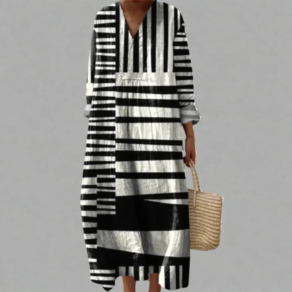 Leana | Elegant Line Art Dress