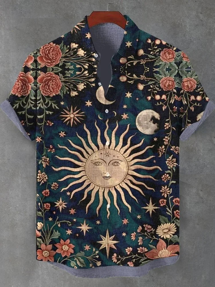 Tadhg - Cultural Print Summer Shirt