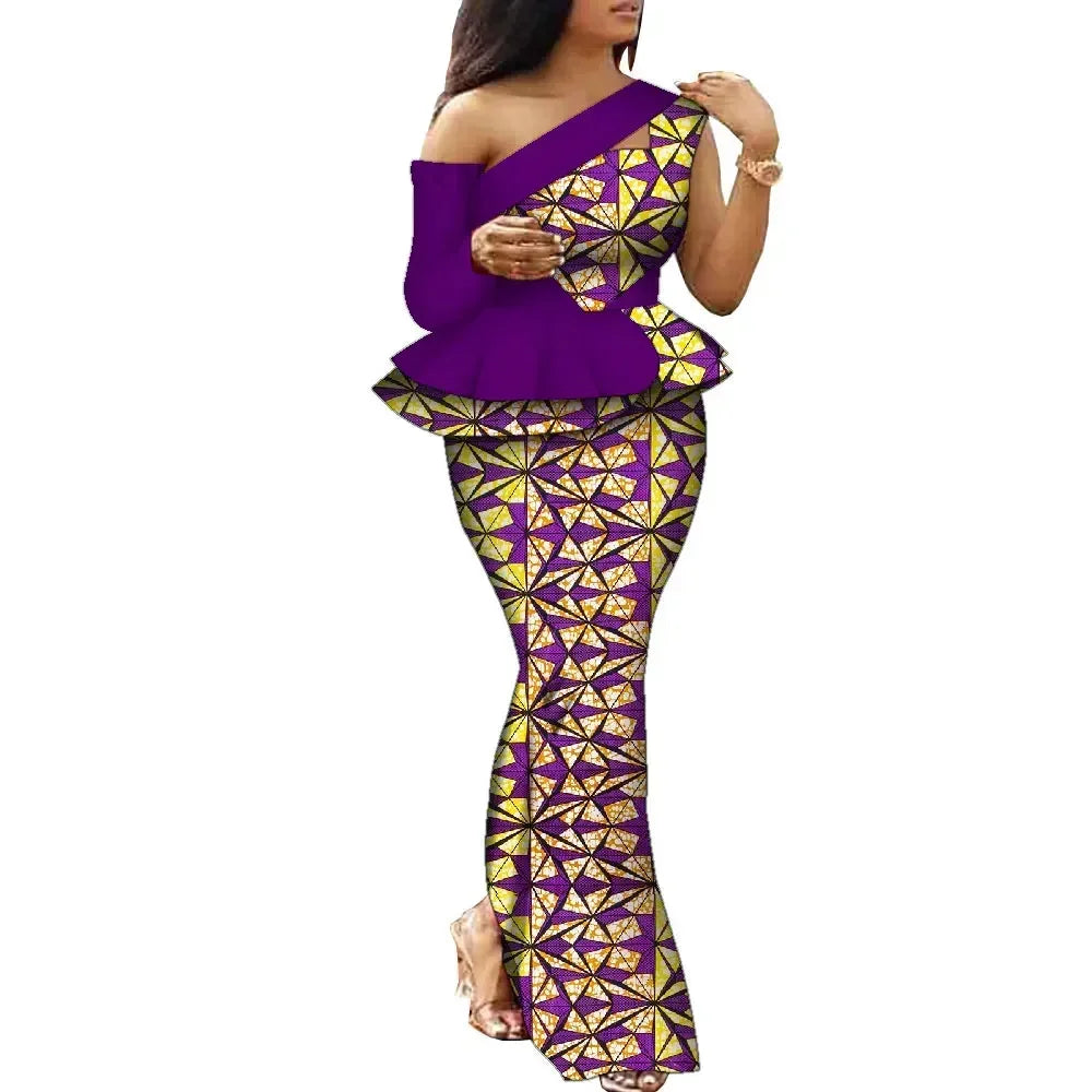 Keira - African Print Skirt Set