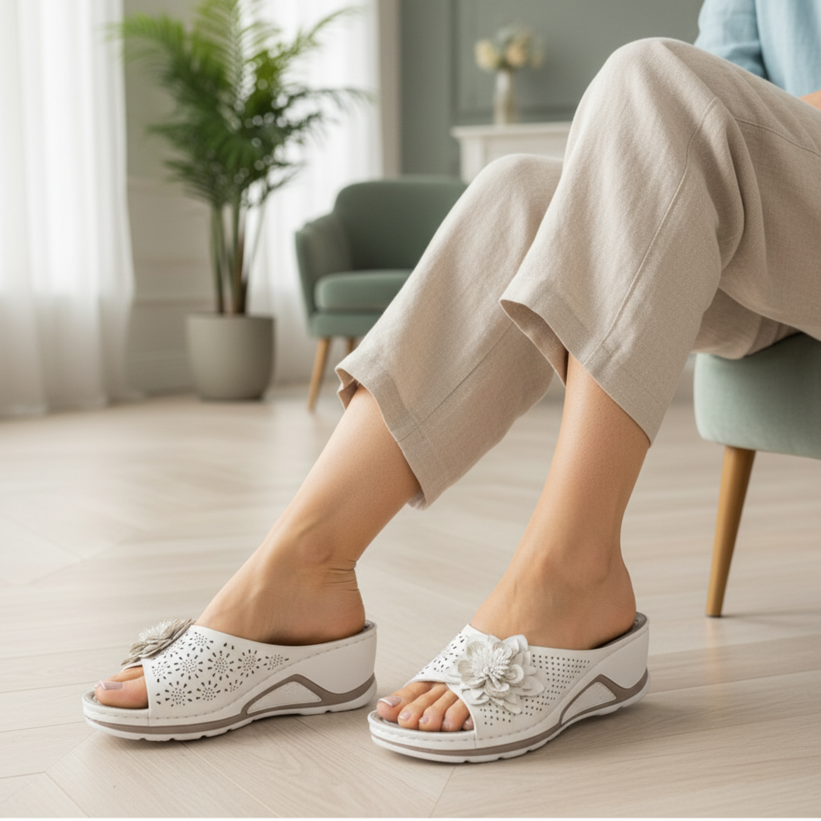 Sandy - Orthopedic Leather Sandals