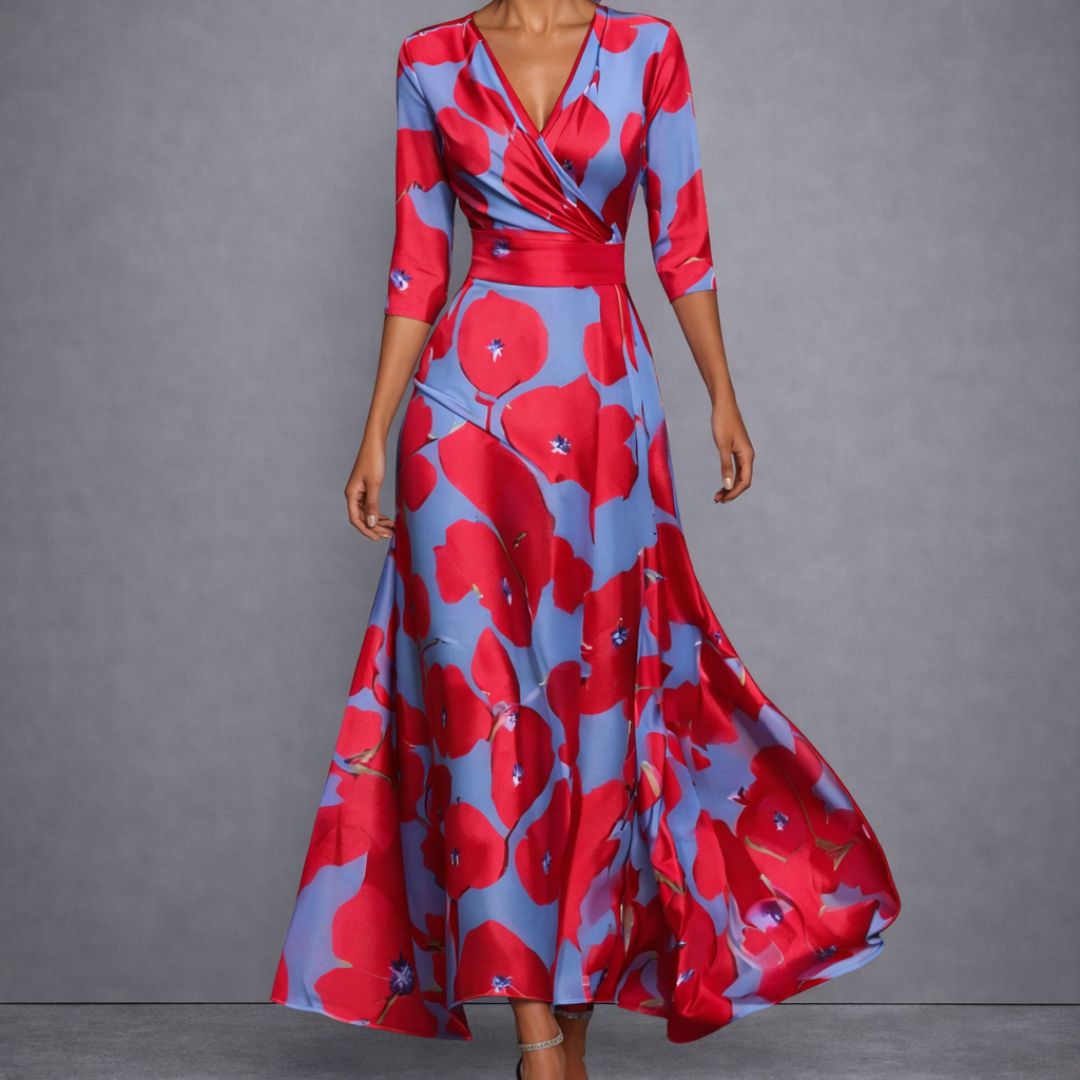 Lisette - Elegant Flowing Maxi DressLisette - Elegant Flowing