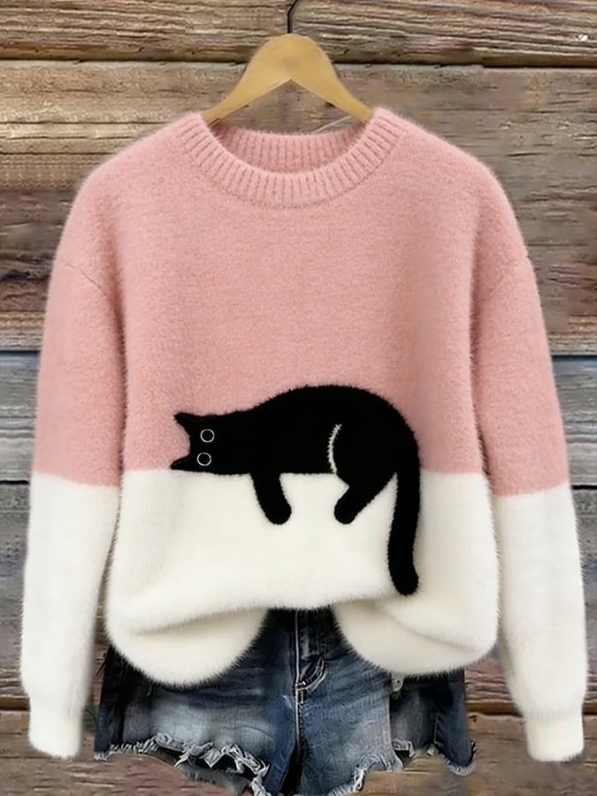 Kitty – Casual Kat Graphic Trui