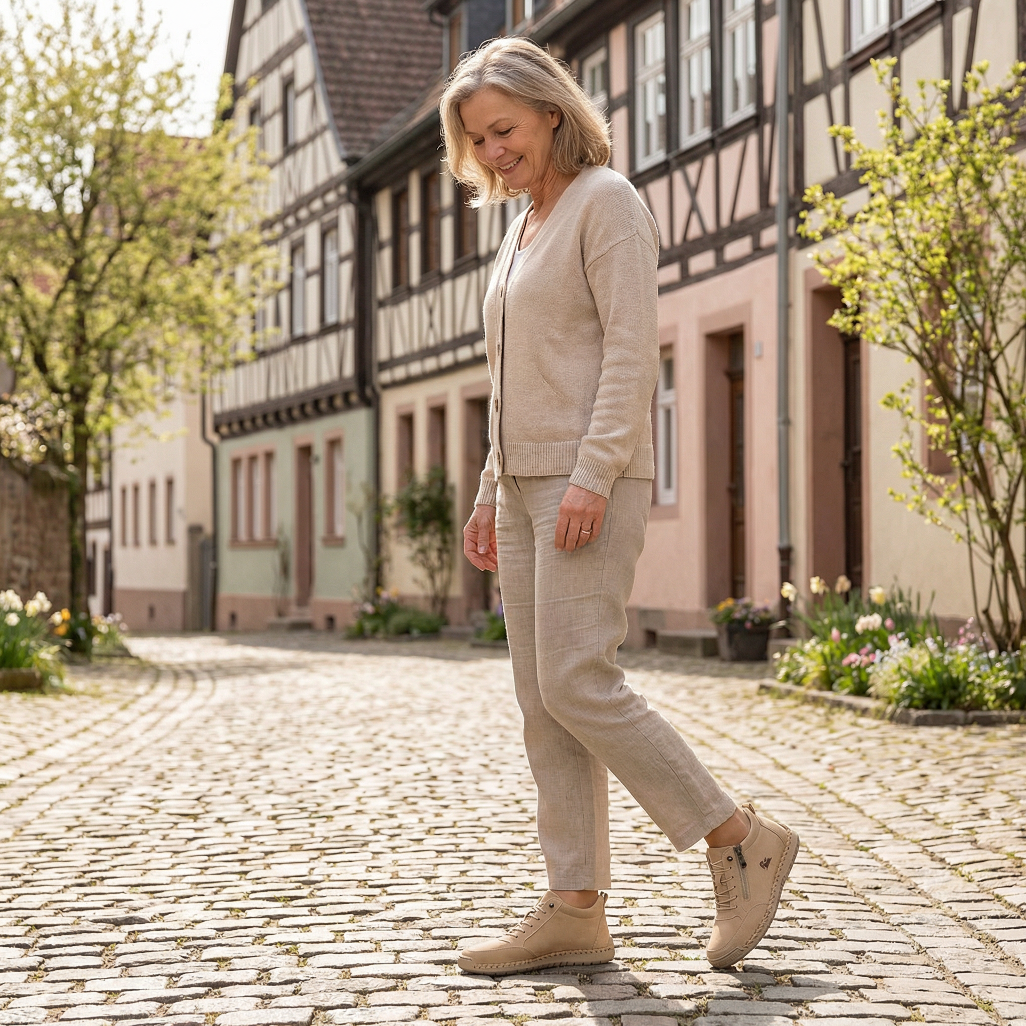Neveah - Comfortable Orthopaedic Shoes with Zip