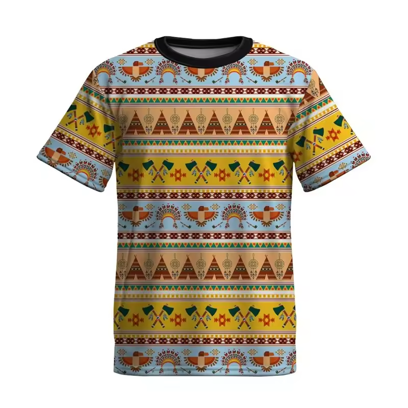 Keelan - Mosaic Pattern T-Shirt