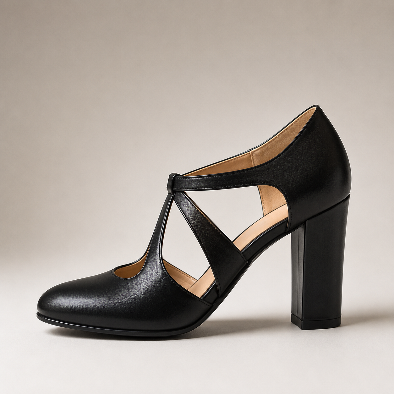 Odette - Elegant Leather Heels