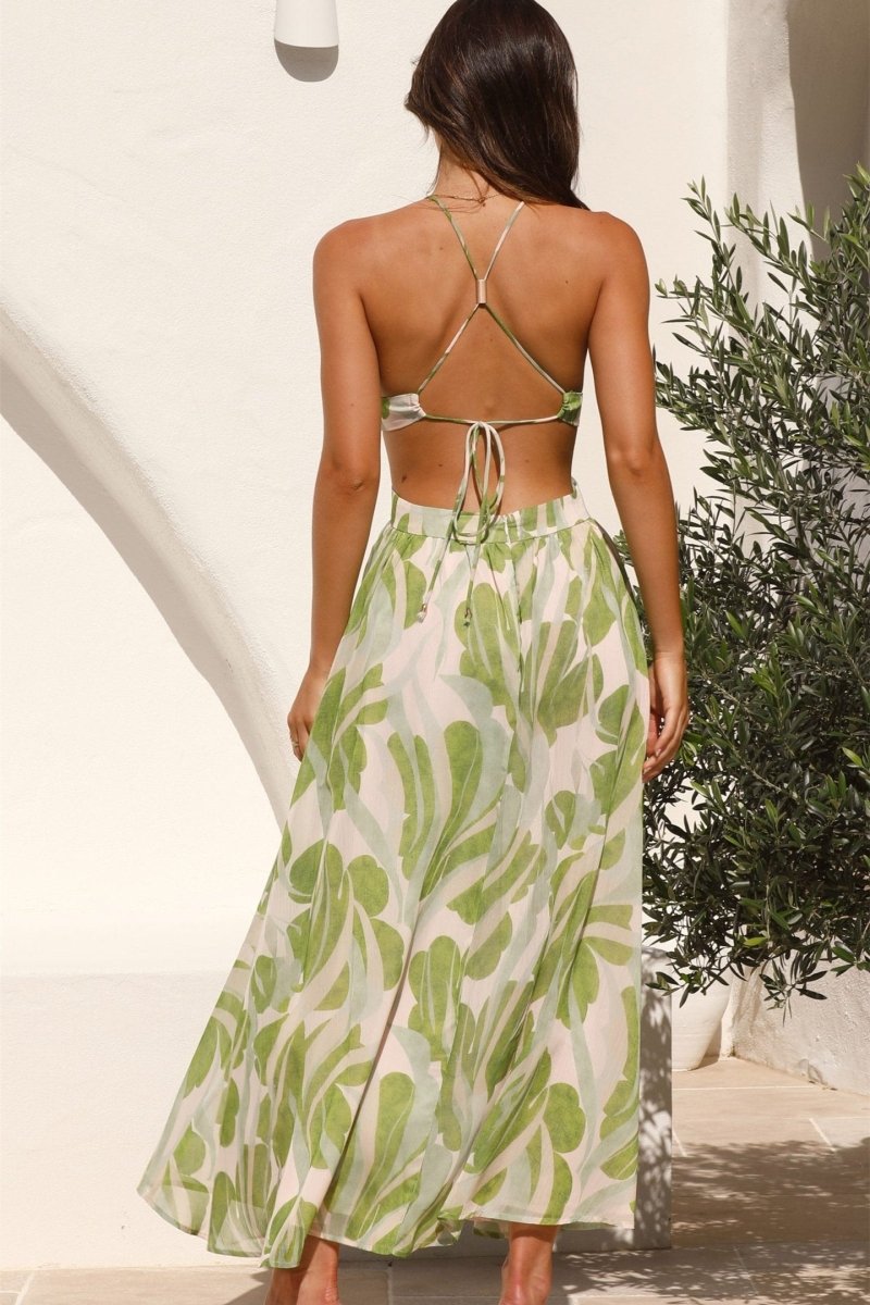 Olivia Floral Cut-Out Midi Dress