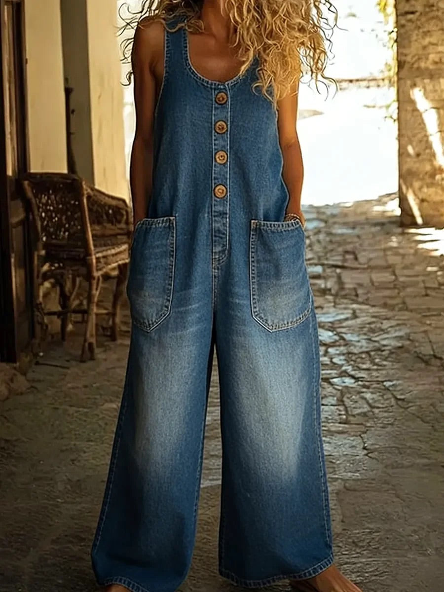 Zaria - Vintage Denim Overalls