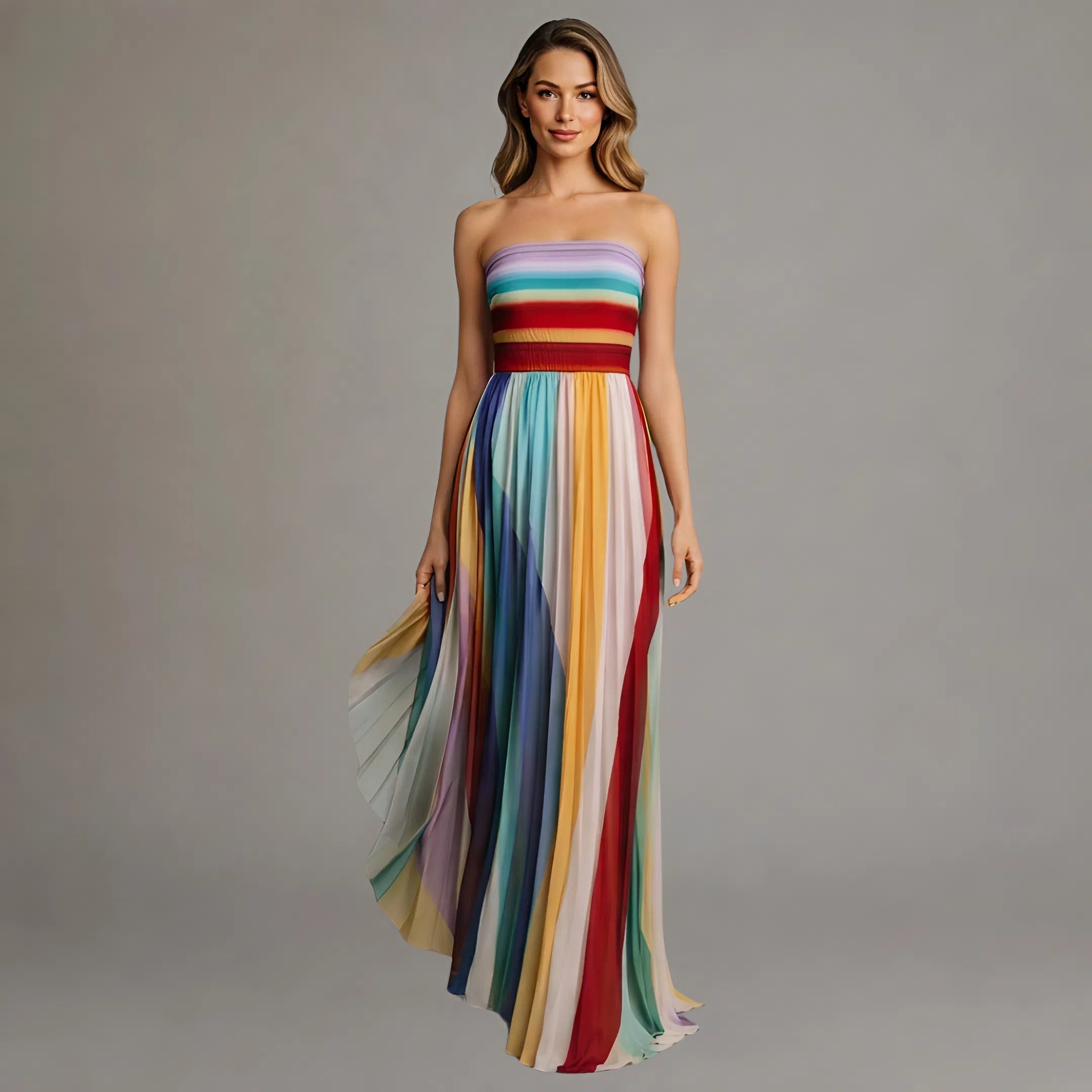 Julia | Colourful Maxi Dress