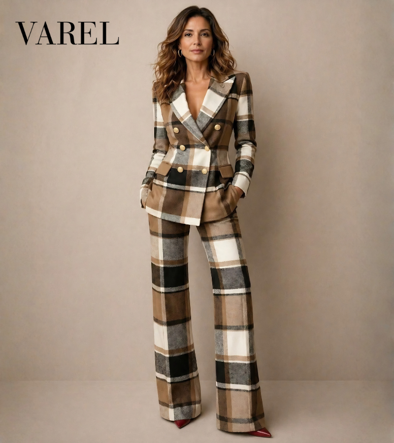 Laoise - Elegant Plaid Suit