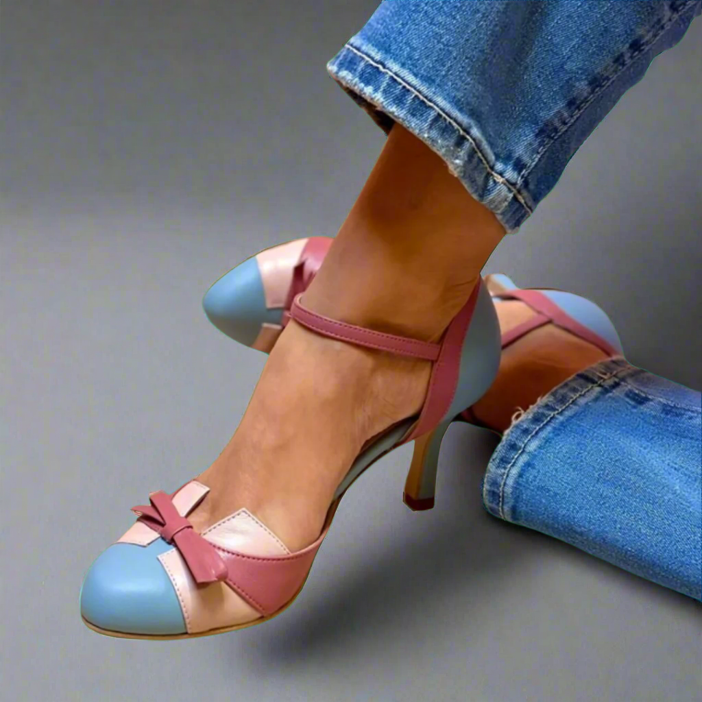 Elizabeth - Comfortable Leather High Heels