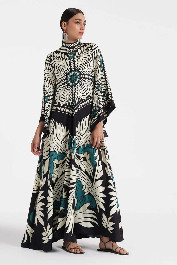 Magnifico Dress with Mix Tiles Design