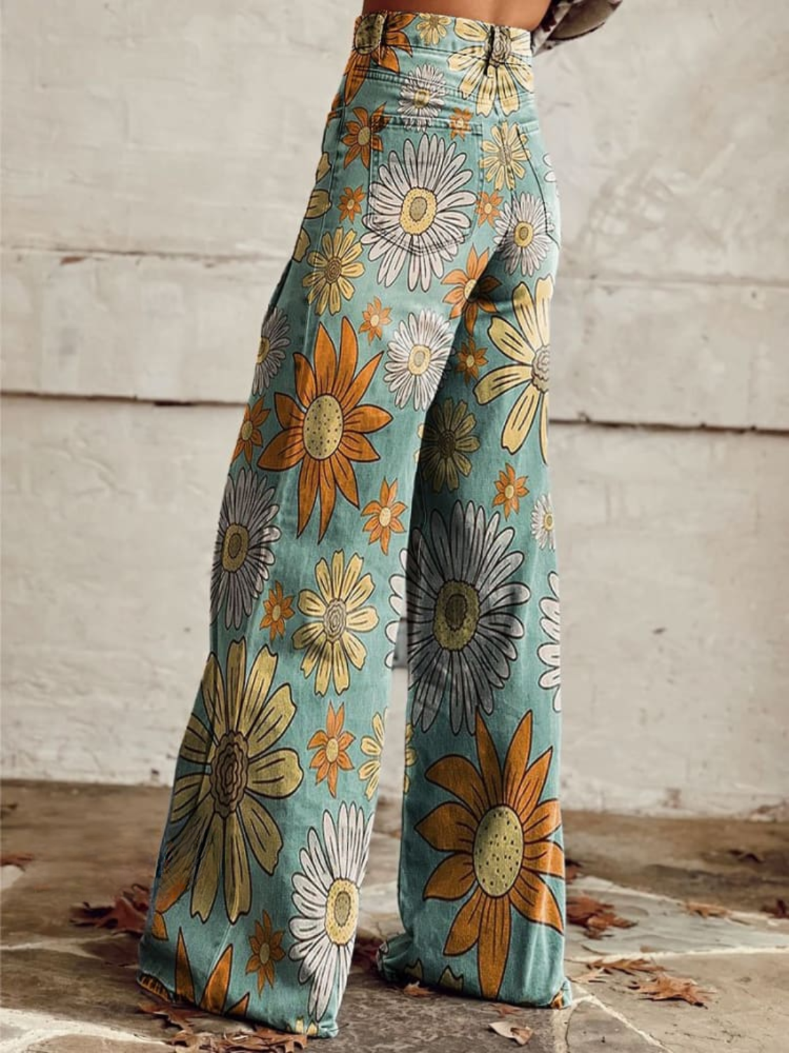 Millie - Floral Palazzo Trousers