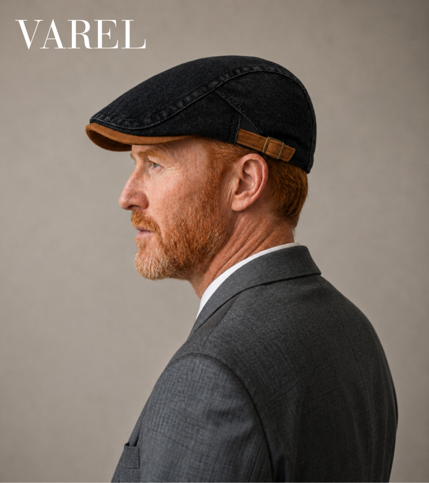 Keegan - Denim Flat Cap