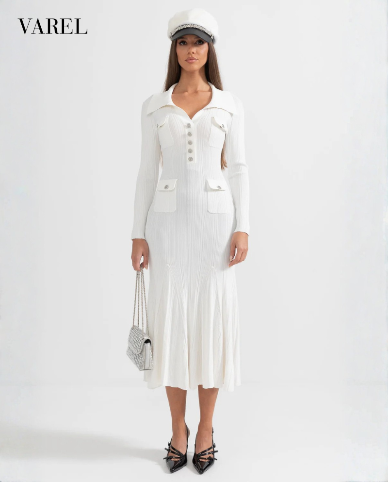 Raya - Ribbed Long-sleeve Dress
