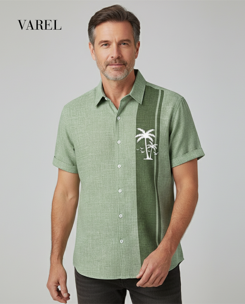 Ronan - Coastal Breeze Linen Shirt