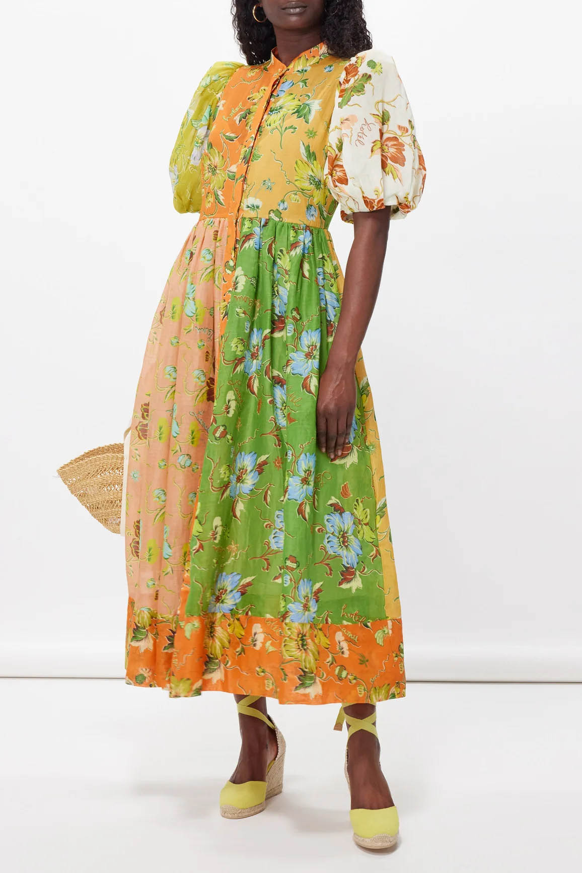 Floral Dream Puff Sleeve Midi Dress
