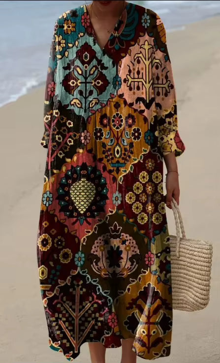 Sienna Mosaic Print Dress