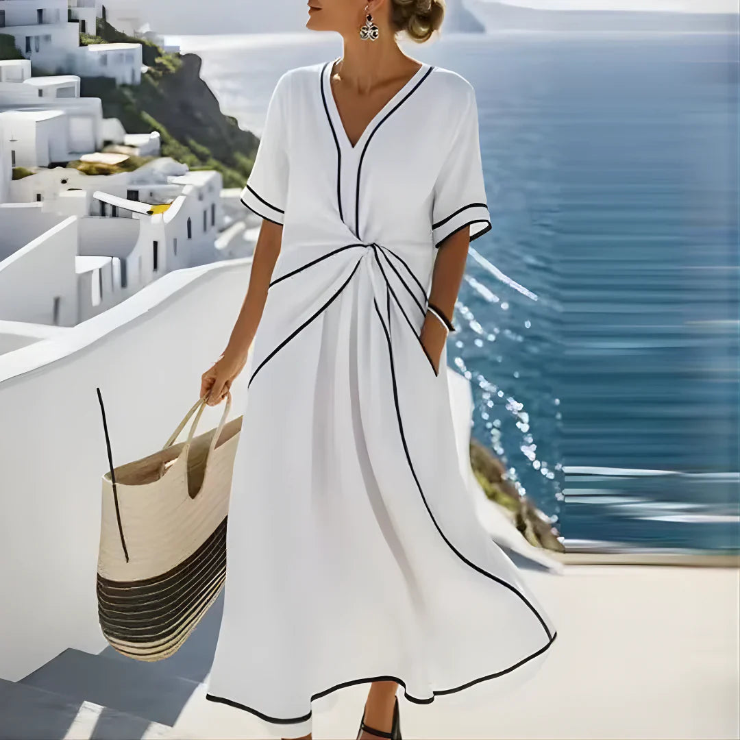 Alma - elegante flatterende jurk


