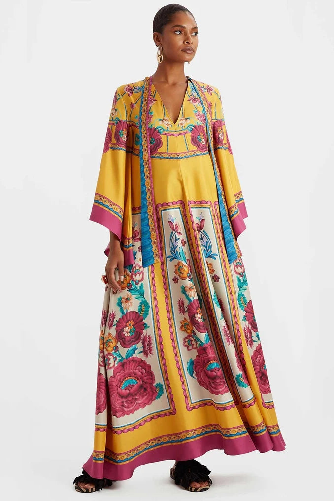 Magnifico Dress with Zodiac-Inspired Marigold Design