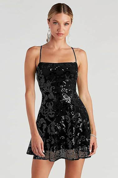 Strapless Sequin Mini Dress with Sleeveless Design