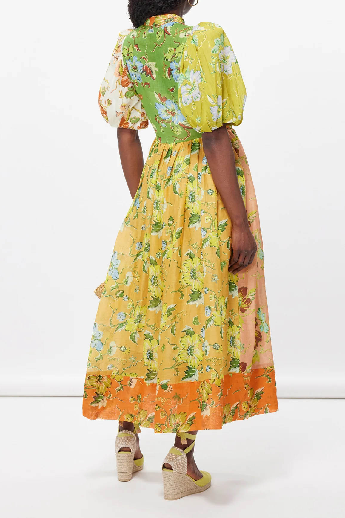 Floral Dream Puff Sleeve Midi Dress