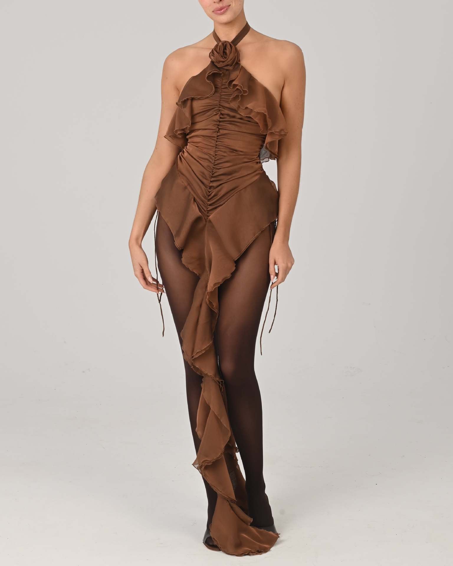 Rose Whisper Thai-Inspired Mini Dress