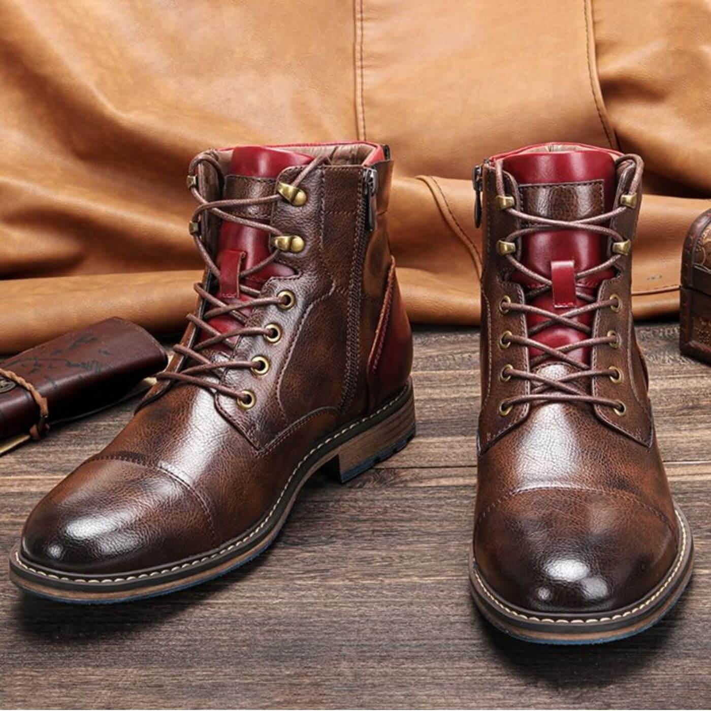 Augustin | Men's Leather Ankle Booties