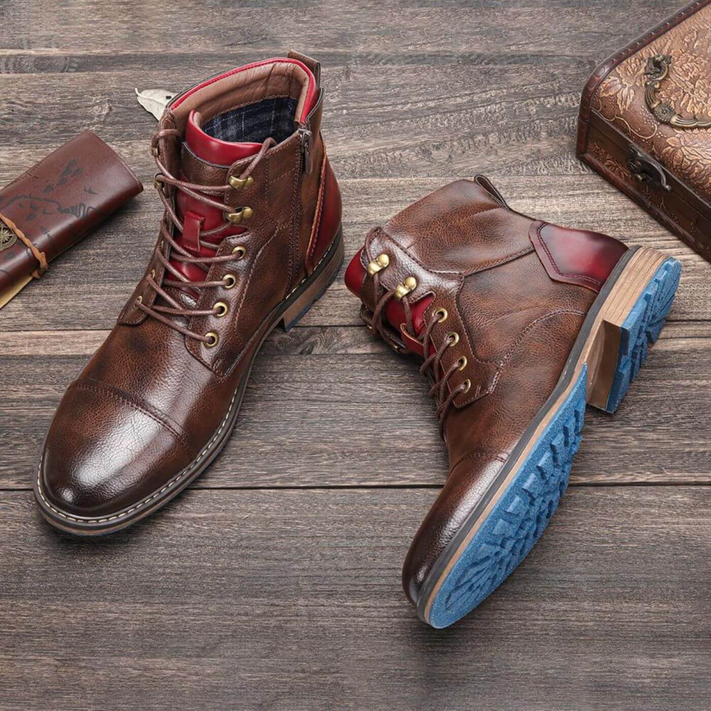 Augustin | Men's Leather Ankle Booties