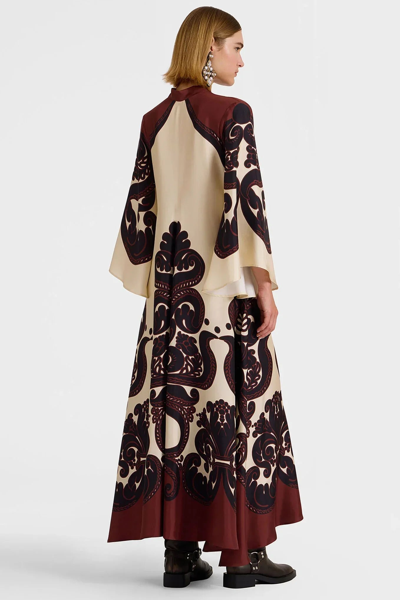 Colleen - Print Satin Dress